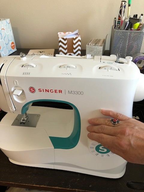 SINGER M3330 Navy Blue Sewing Machine with Accessories, beginner-friendly | 23 stitches deliver 97 applications, 1-step buttonhole, free arm, decorative stitches customer photo 1