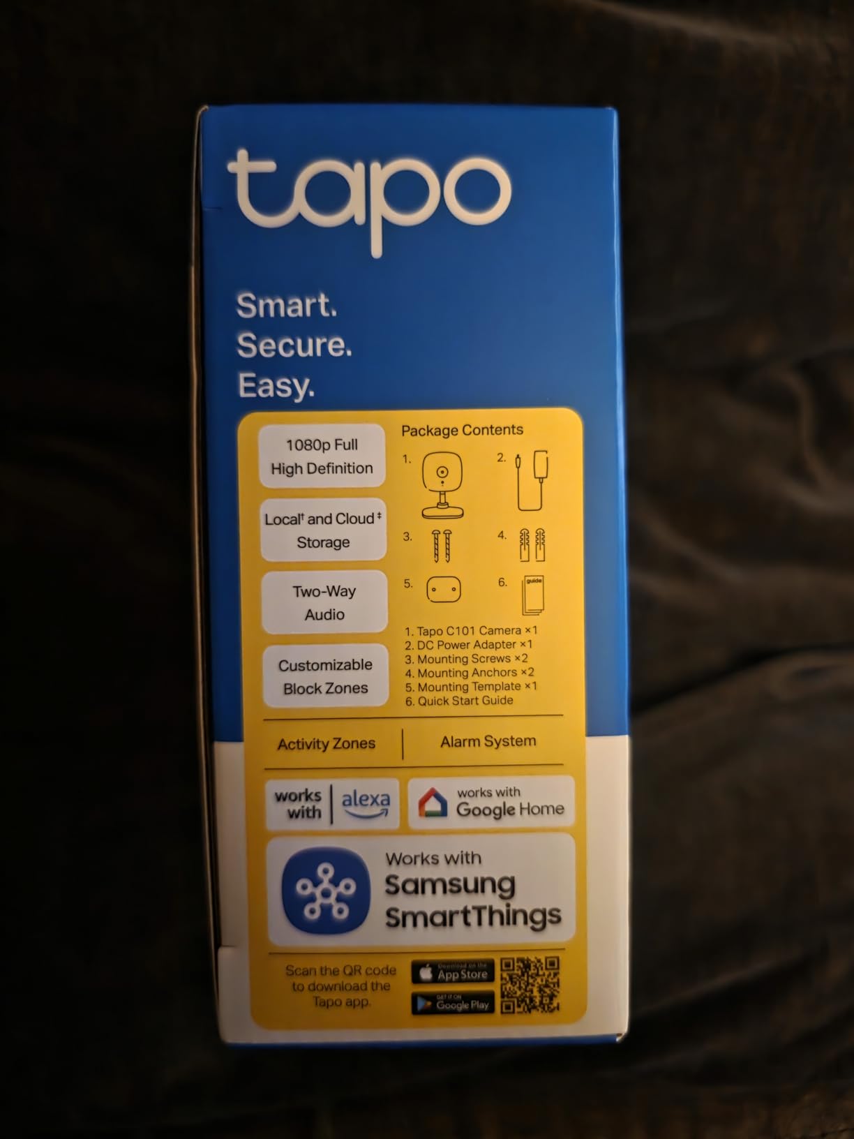 TP-Link Tapo 1080P Indoor Security Camera for Baby Monitor, Dog Camera w/Motion Detection, 2-Way Audio Siren, Night Vision, Cloud & SD Card Storage, Works w/Alexa & Google Home (Tapo C100) customer photo 2