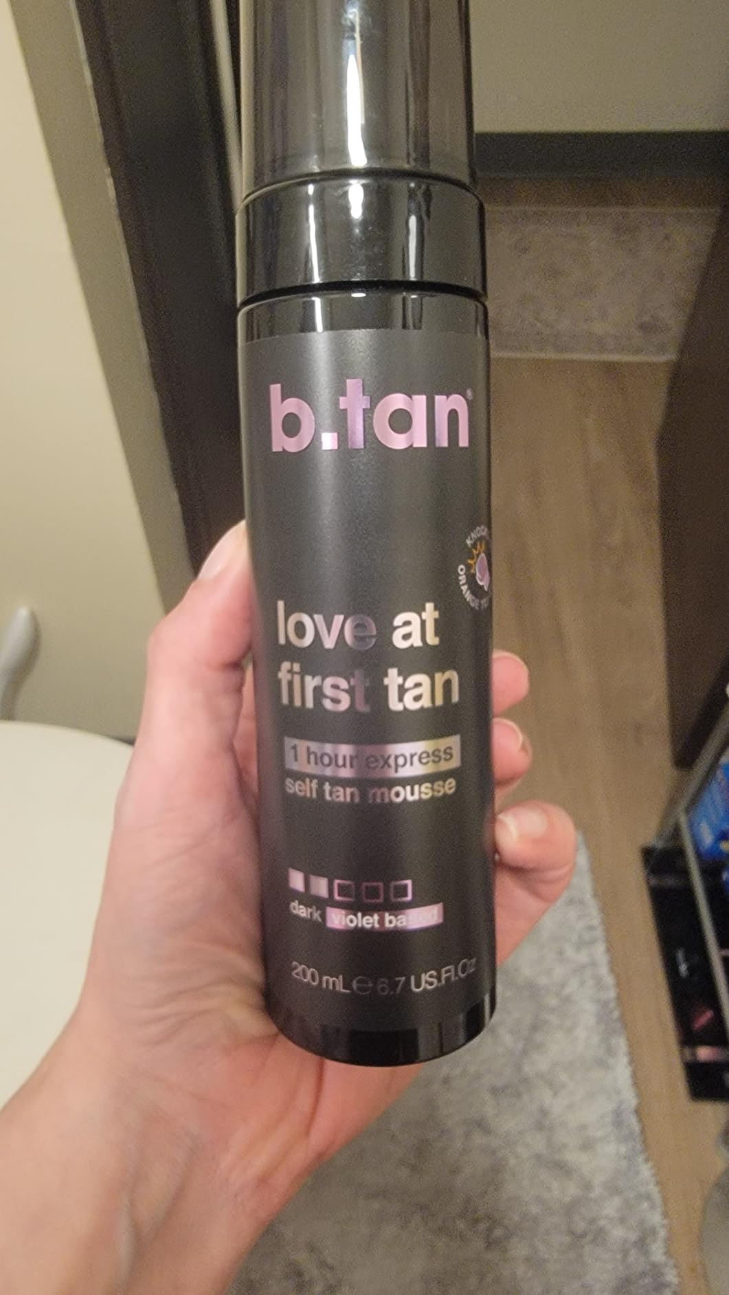 b.tan Dark Self Tanner Kit | Get Tanned Bundle - Best Mousse w/Tanning Mitt Applicator, 1 Hour Express Sunless Foam, Fast Bronzing Glow, No Fake Tan Smell, Vegan, Cruelty Free, 6.7 Fl Oz customer photo 2