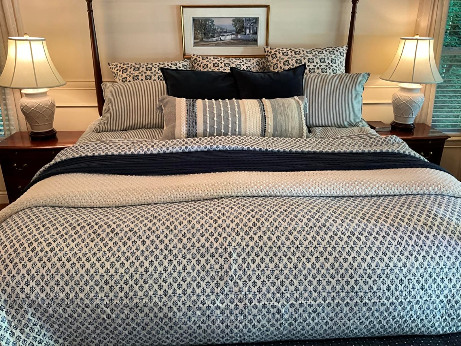 Bedsure Cooling Waffle Queen Size Blanket - Lightweight Cotton Summer Blanket of Rayon Derived from Bamboo for Hot Sleepers, Luxury Throws for Bed, Couch and Sofa, Ivory, 90x90 Inches customer photo 1