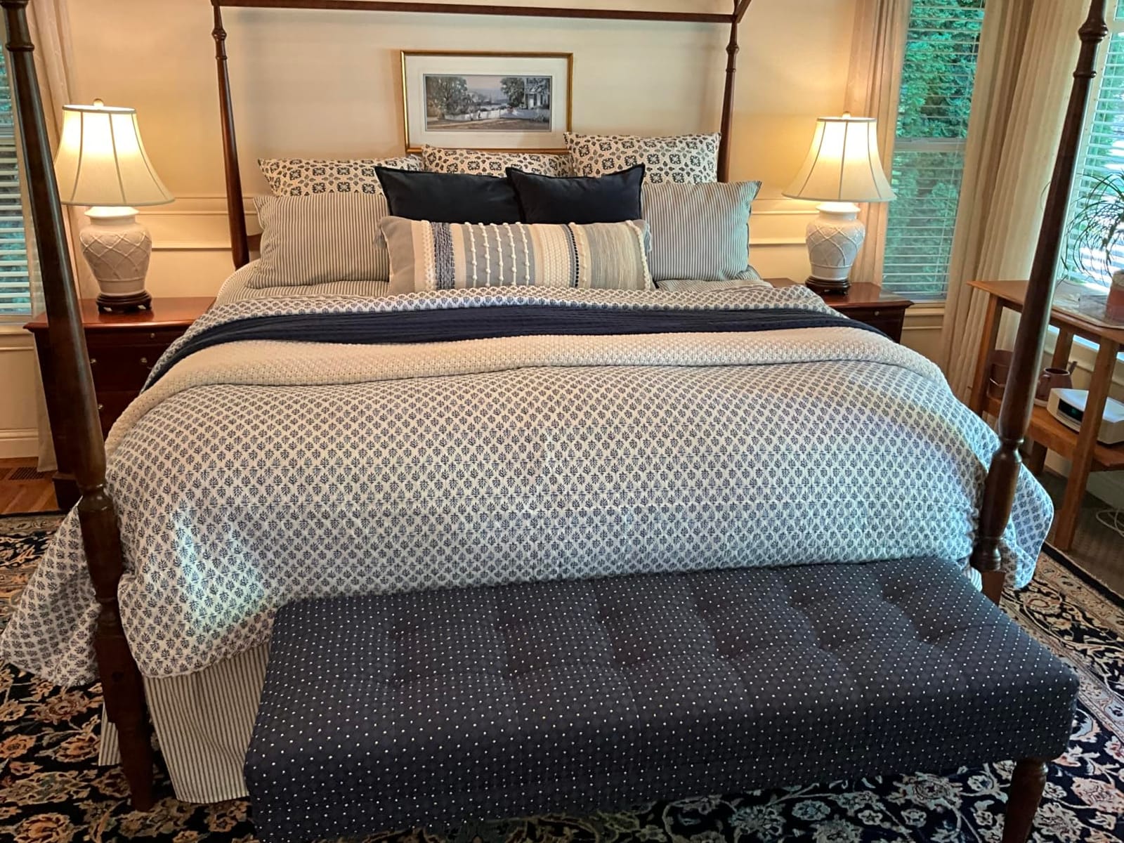 Bedsure Cooling Waffle Queen Size Blanket - Lightweight Cotton Summer Blanket of Rayon Derived from Bamboo for Hot Sleepers, Luxury Throws for Bed, Couch and Sofa, Ivory, 90x90 Inches customer photo 2