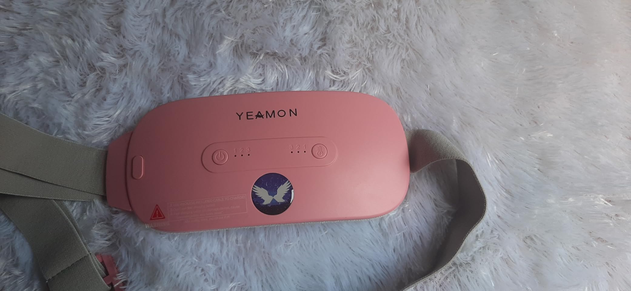 Portable Cordless Heating Pad, Electric Waist Belt Device, Fast Heating Pad with 3 Heat Levels and 3 Massage Modes, Back or Belly Heating Pad, Gift for Her, Women and Girl customer photo 1