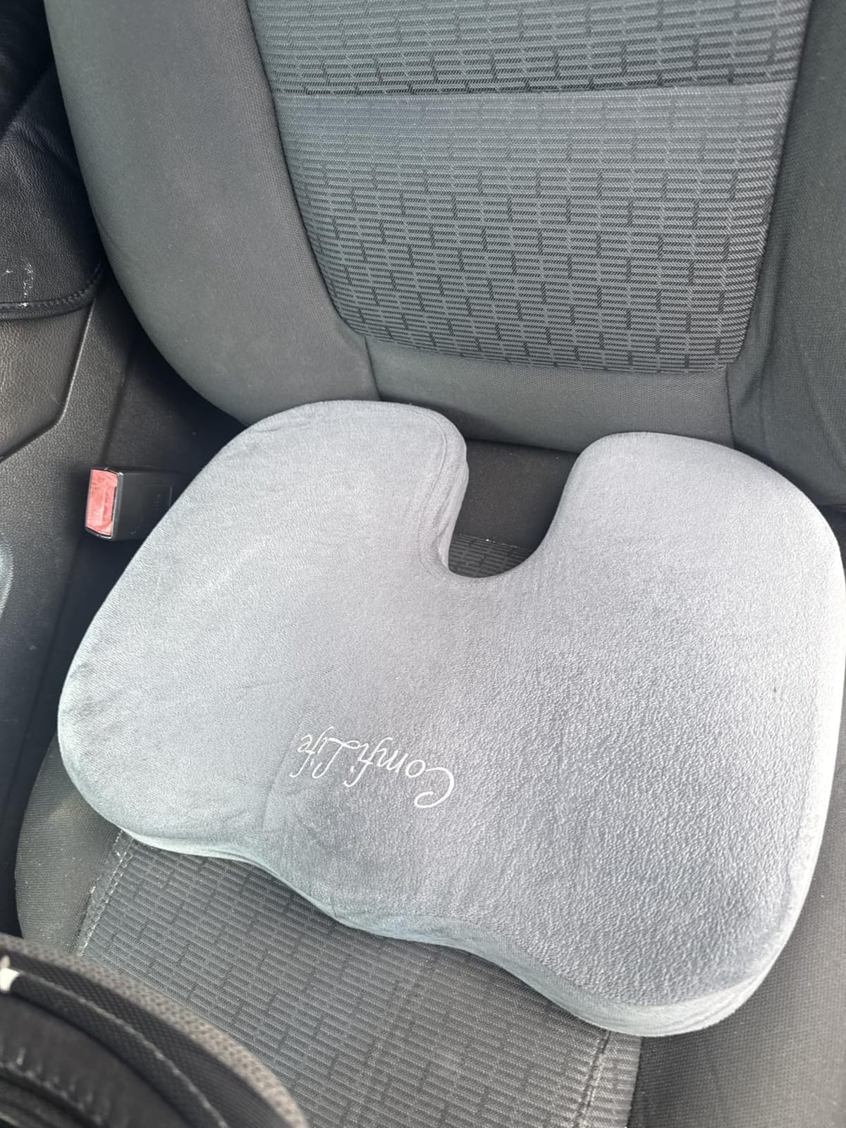 ComfiLife Premium Gel & Memory Foam Seat Cushion - Doctor Recommended Office Chair Cushion, Car Seat Cushion - Chair Cushions for Back & Sciatica Pain Relief - Seat Cushions for Office & Desk (Black) customer photo 1