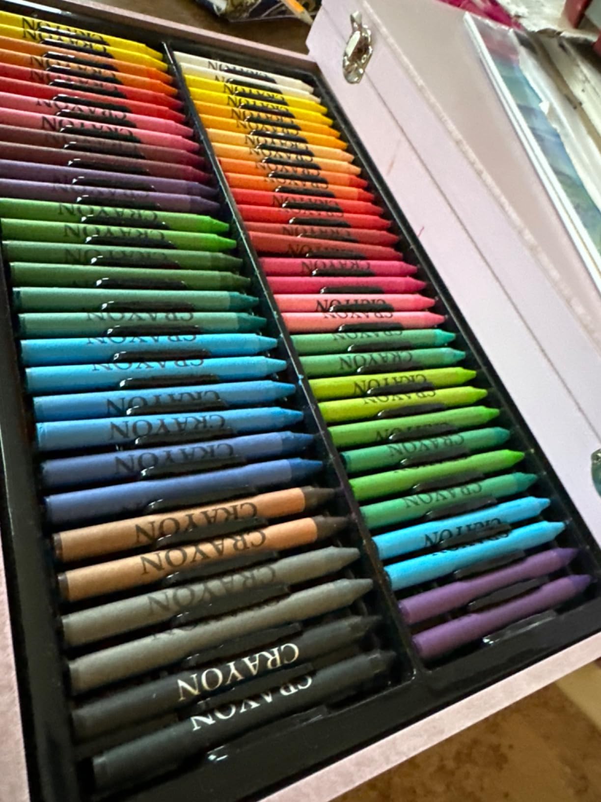 iBayam Art Supplies,150-Pack Deluxe Art Set Crafts Drawing Painting Kit | 2 -Sketch Pads, 1-Coloring Book, Wooden Gift Box for Kids Adults Artist Beginners Teens Girls Boys 5 6 7 8 9 10 11 12 customer photo 1