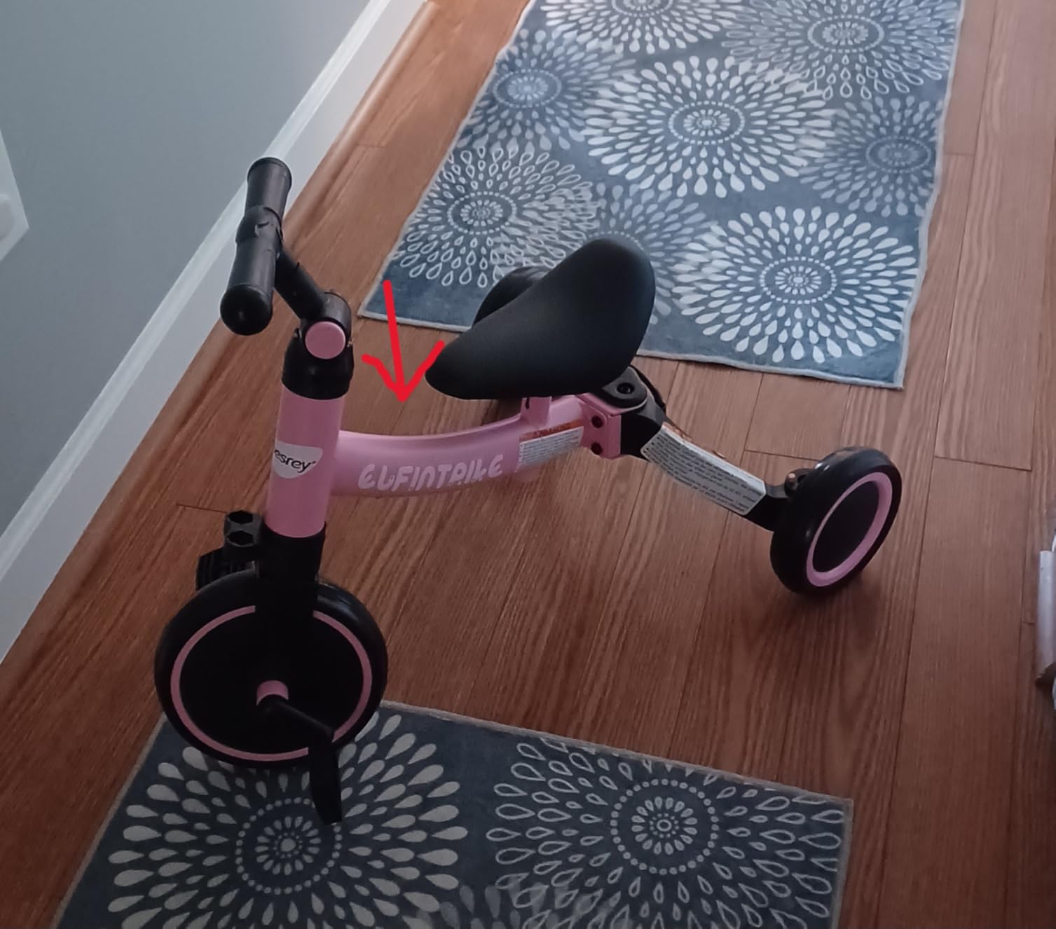 besrey 5 in 1 Toddler Bike for 1-4 Years Old Kids | Balance Bike, Birthday Gift and Toy for Boys and Girls, Toddler Tricycle, Adjustable Seat Height and Handlebar customer photo 1