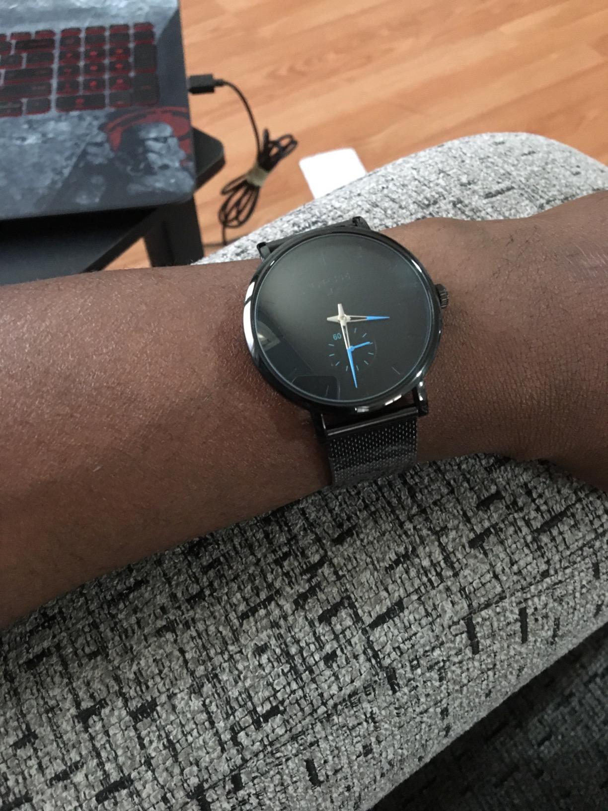 LIGE Wrist Watches for Men Waterproof Dress Vintage Work Casual Stainless Steel 3ATM Water Resistant Japanese Quartz Movement Date Display Business Retro Minimalist Thin Mens Analog Watch customer photo 1