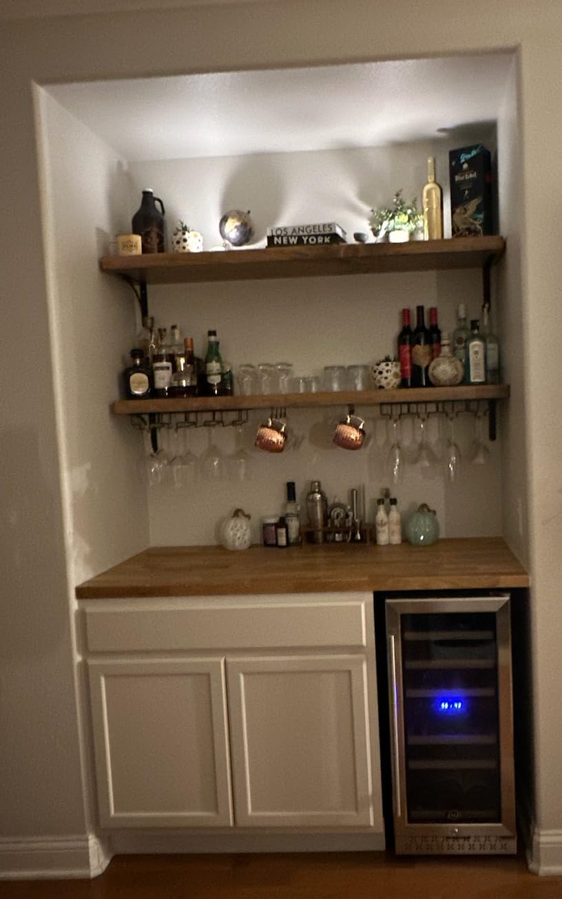 Tylza Mini Fridge 15 Inch Wine Cooler Under Counter, 30 Bottles Dual Zone Wine Fridge with Safty Lock, Wine Refrigerator Freestanding, Built-in Wine Cellars customer photo 1