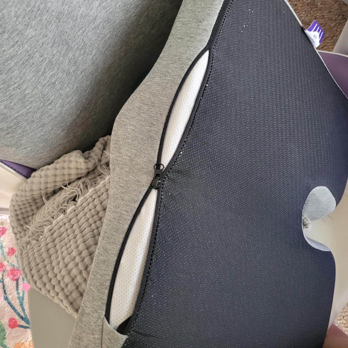 C CUSHION LAB Patented Pressure Relief Seat Cushion for Long Sitting Hours on Office/Home Chair, Car, Wheelchair - Extra-Dense Memory Foam for Hip, Tailbone, Coccyx, Sciatica - Wellness Green customer photo 1