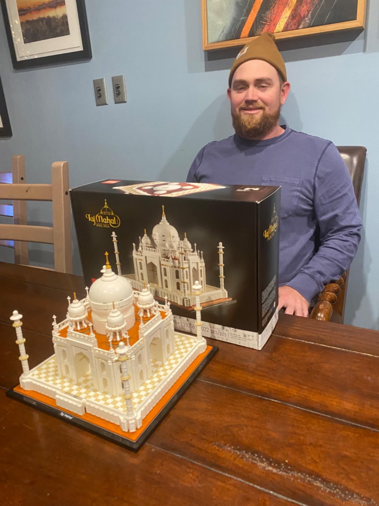 Architecture Taj Mahal 21056 Building Set - Landmarks Collection, Display Model, Collectible Home Décor Gift Idea and Model Kits for Adults and Architects to Build customer photo 2