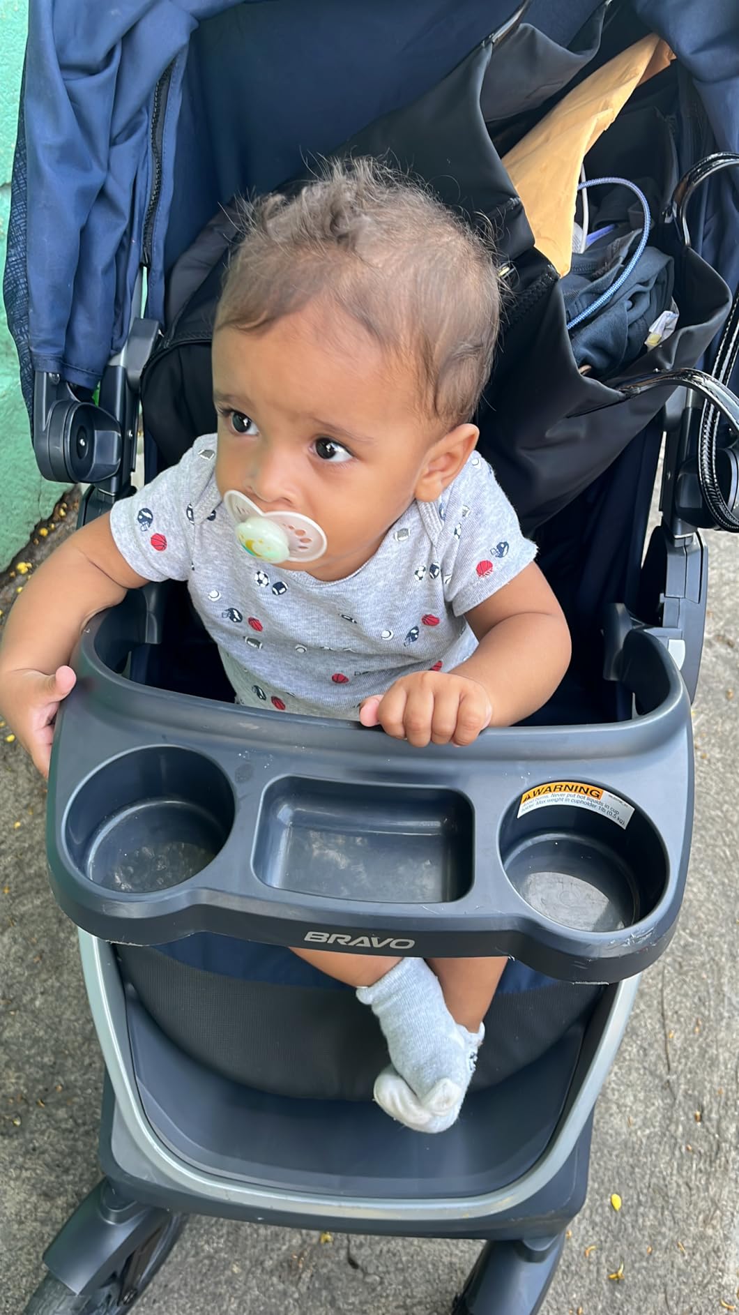 Chicco Bravo 3-in-1 Travel System, Quick-Fold Stroller with Car Seat | Camden/Black, KeyFit 30 car seat, 3 modes, UPF 50+ canopy, one-hand fold, all-wheel suspension, baby travel stroller customer photo 1