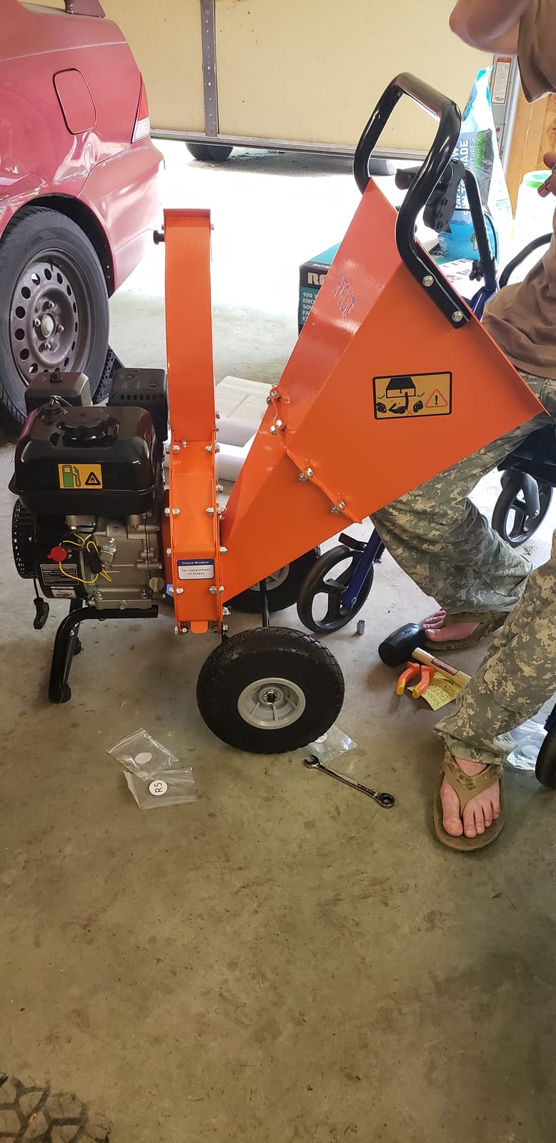C30 LITE Wood Chipper Shredder Mulcher Heavy Duty 7 HP 212cc Gas Powered 3 Inch Max Capacity 1-Year Warranty After Product Registration customer photo 2