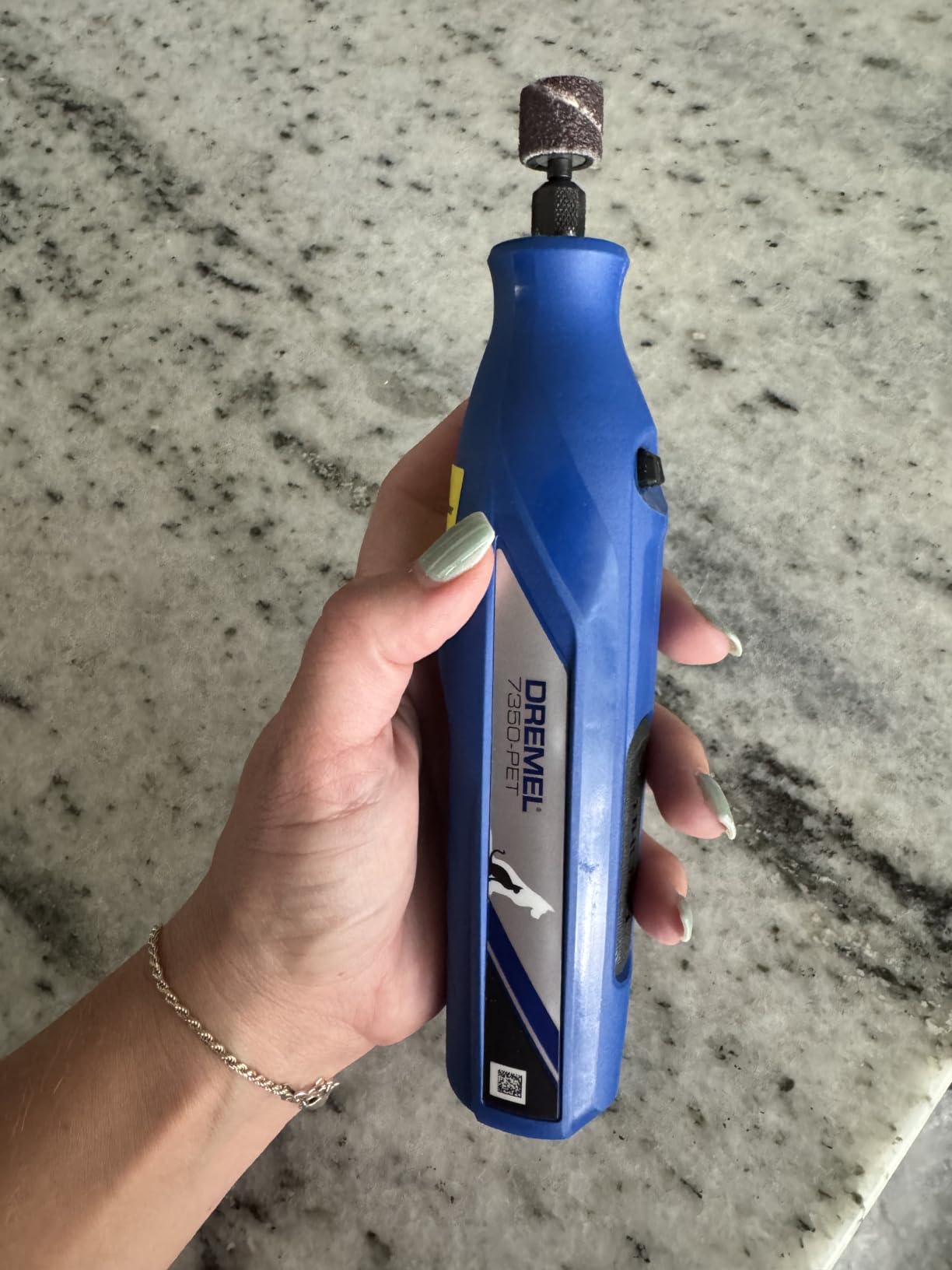 Dremel 7350-PET 4V Pet & Dog Nail Grinder, Easy-To-Use & Safe Nail Trimmer, Professional Pet Grooming Kit - Works on Large, Medium, Small Dogs & Cats customer photo 1