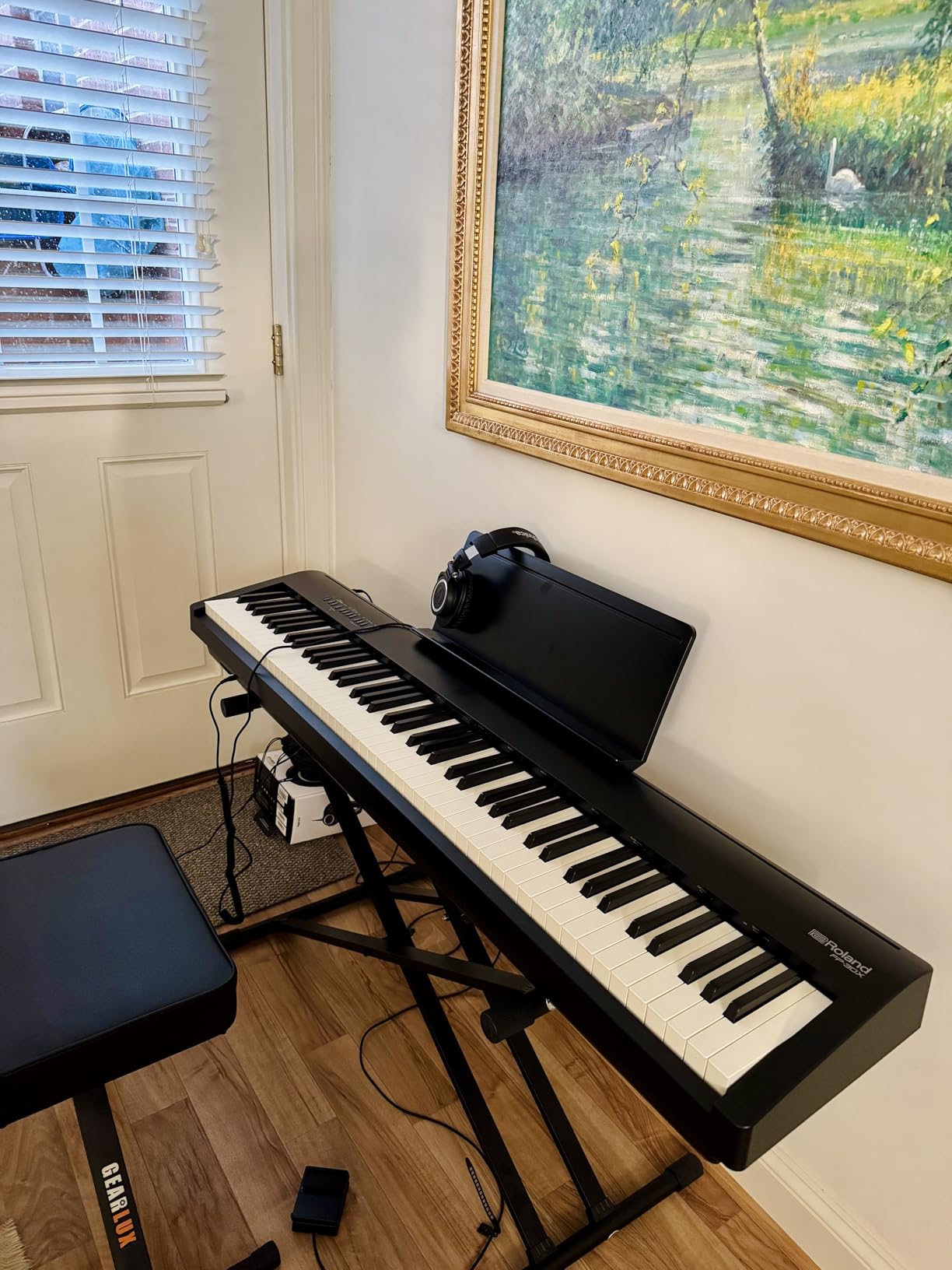 Roland FP-30X 88-Key Digital Piano - Black Bundle with Adjustable Stand, Bench, Sustain Pedal, Online Piano Lessons, Instructional DVD, and Austin Bazaar Polishing Cloth customer photo 1