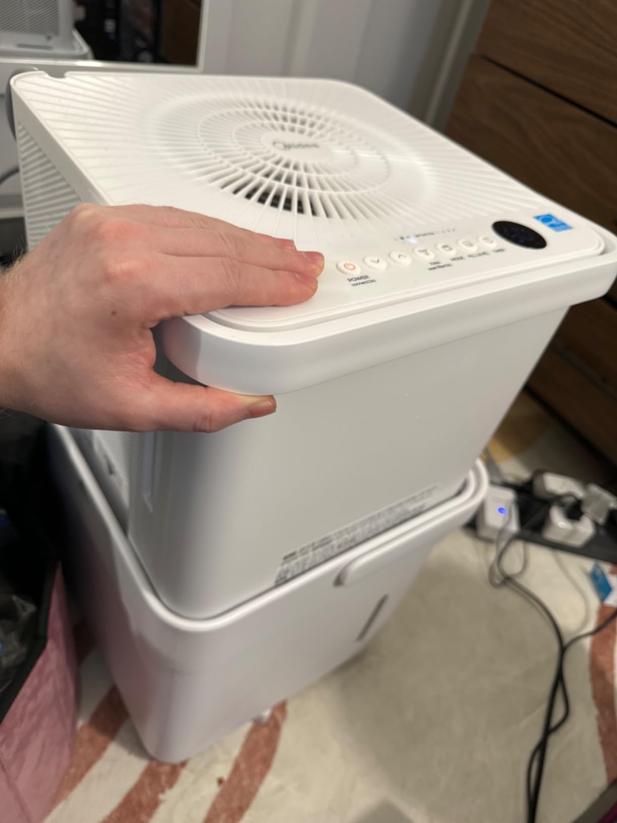 Midea Cube 20 Pint Dehumidifier for Basement, 1,500 Sq. Ft, Energy star | Large Capacity Water Tank with Drain Hose, Wi-Fi Enabled, Works with Alexa, Quiet Operation for Basement, Home, Bedroom customer photo 1