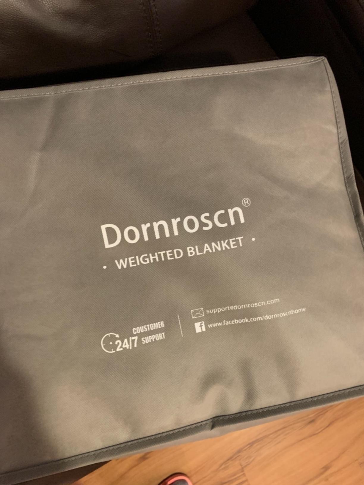 Dornroscn Cooling Weighted Blanket Bamboo-Derived Rayon Fibre Heavy Blanket 10Lbs 48