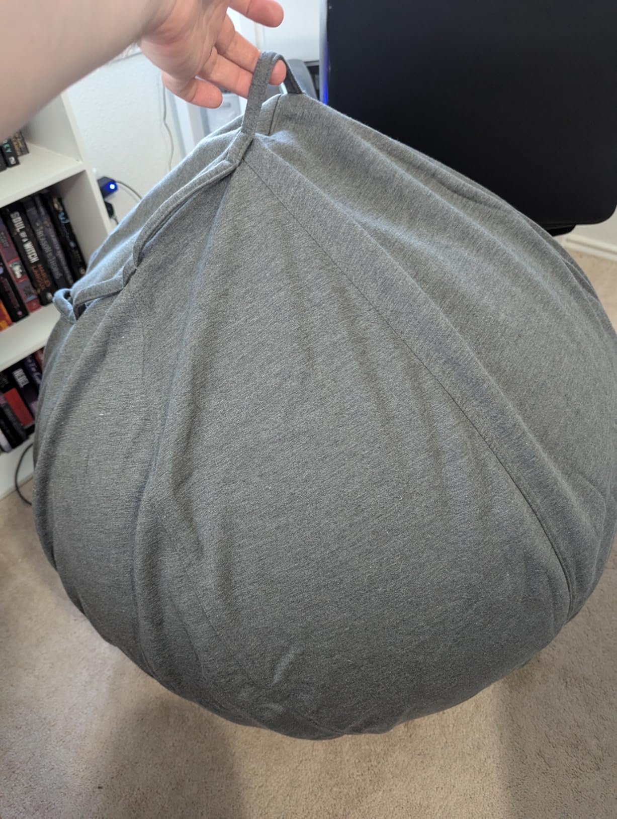 ProBalance Ball Chair, Yoga Ball Chair Exercise Ball Chair with Slipcover and Base for Home Office Desk, Birthing & Pregnancy, Stability Ball & Balance Ball Seat to Relieve Back Pain customer photo 2