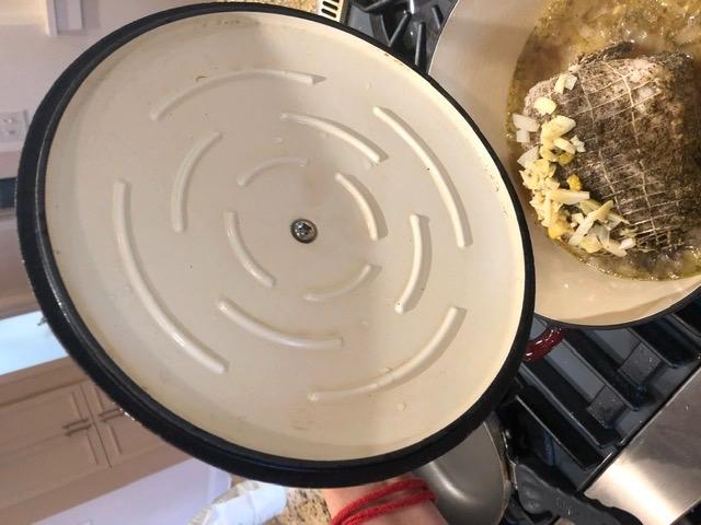 Tramontina Bestow Enameled Cast Iron 5.5-Qt Round Dutch Oven Pot with Lid | Great for Braising, Roasting and Bread Baking - Matte Black with Gold Knob customer photo 2