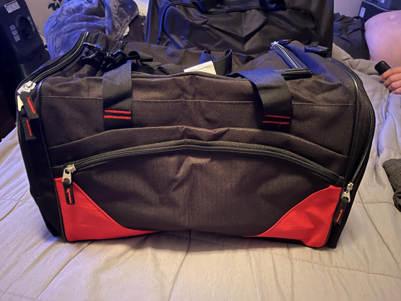 Gym Bag for Men & Women - 50L Large Duffle Bag for Travel, Black customer photo 1
