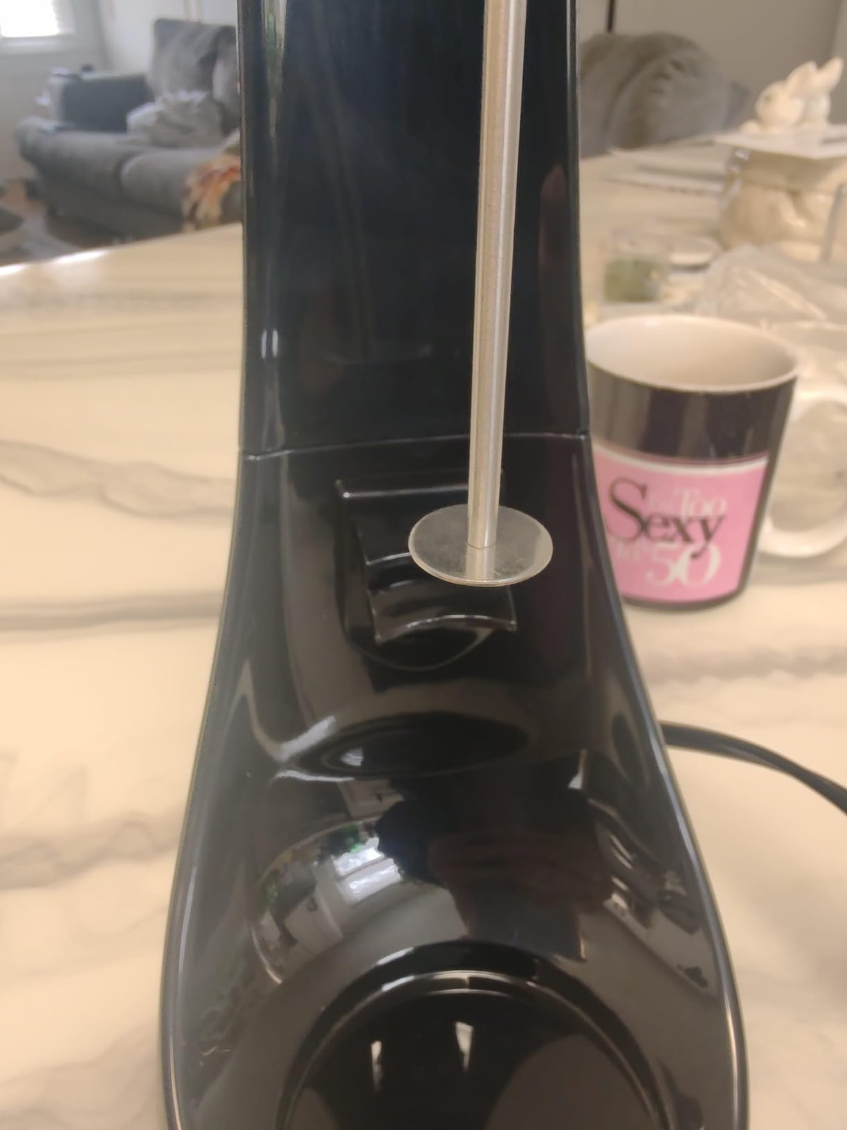 OVENTE Classic Milkshake Maker Machine with 2 Speed Setting, Safety Lock & 15.2 Ounce Stainless Steel Mixing Cup & Rod, Electric Drink Mixer Ideal for Malted Milk, Protein Shakes & More, Black MS2070B customer photo 2