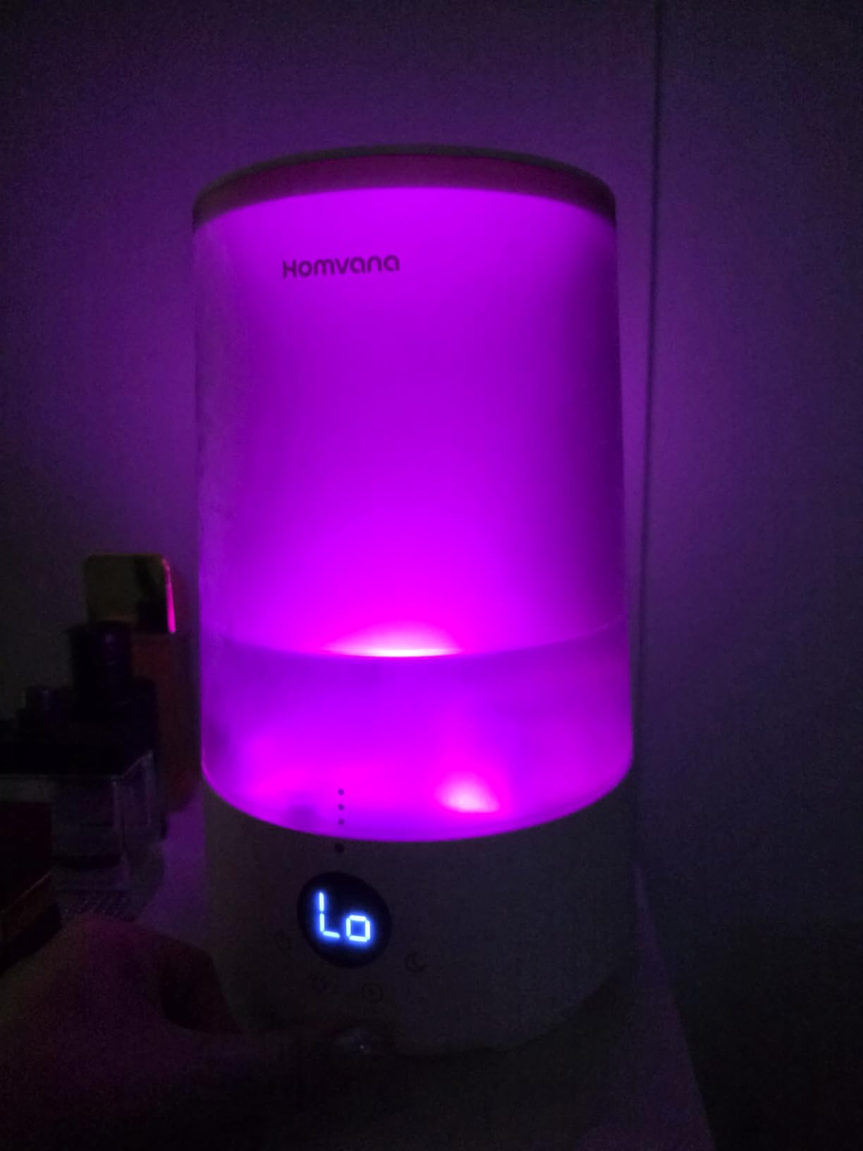 Homvana 3.6L Top-Fill Cool Mist Humidifiers for Bedroom, Large Room | 23dB Quiet, Easy-to-Clean 2-in-1 Baby Humidifier for Congestion Relief, Last for 4 Night customer photo 2