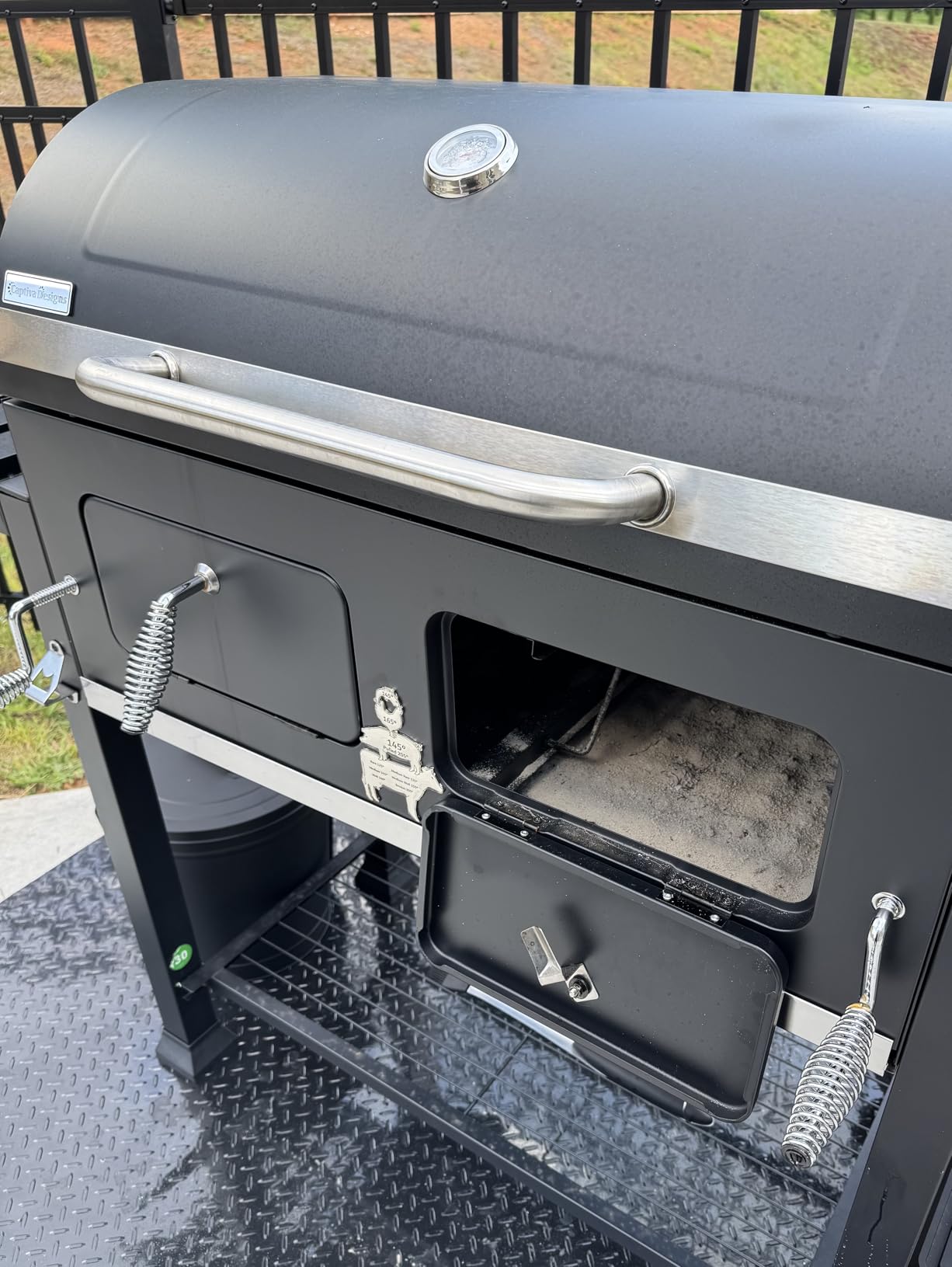 Captiva Designs Charcoal Grills Extra Large Barbecue Grill Heavy Duty | 794 SQ.IN Oversize Cooking Area, Outdoor BBQ Cooking Grill with 2 Individual Lifting Charcoal Trays and Foldable Side Tables customer photo 2