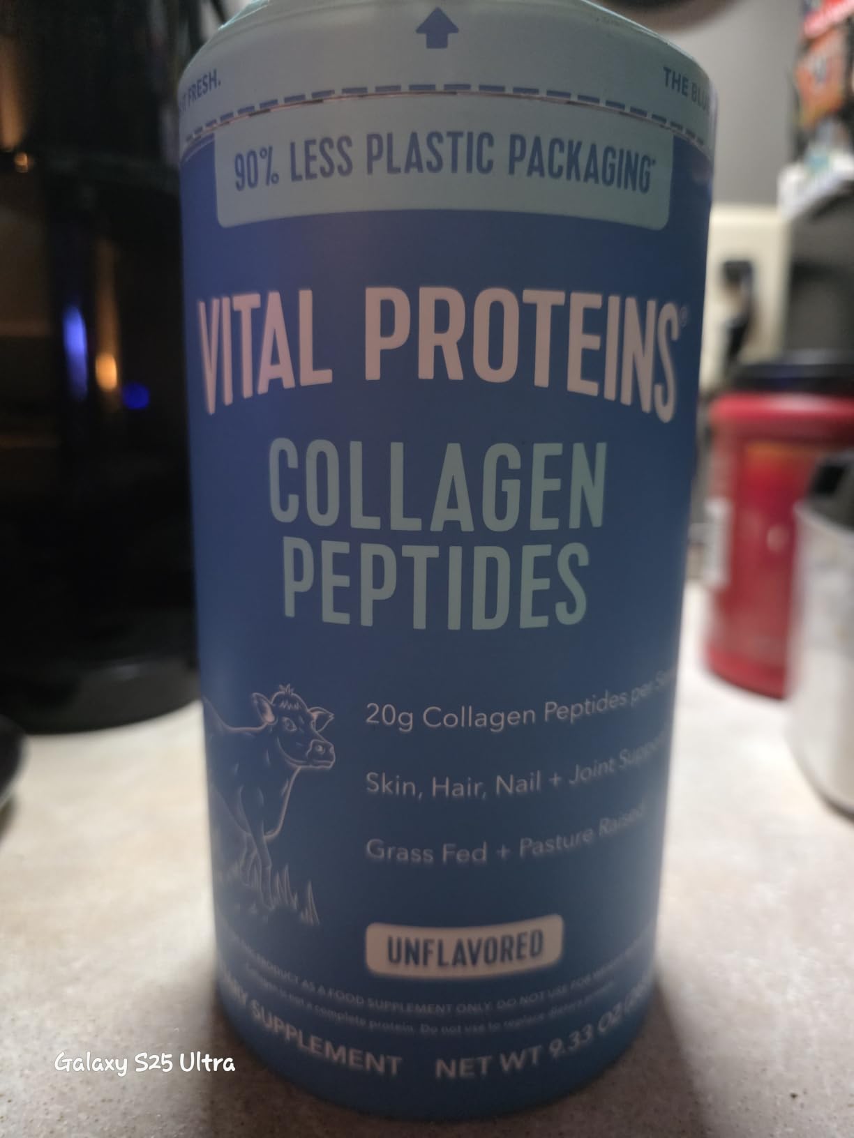Vital Proteins Collagen Peptides Powder - Supports Hair, Nail, Skin, Bone & Joint Health, Unflavored, Collagen Protein 9.33 OZ customer photo 2