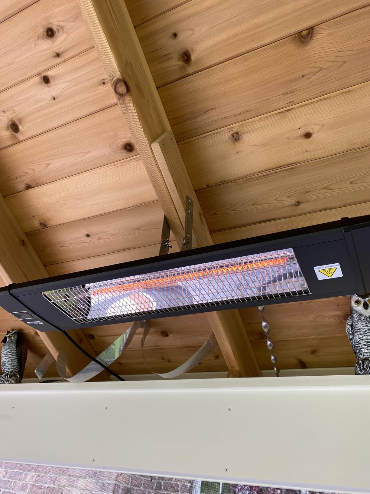 DR. INFRARED HEATER DR-239 3000W Indoor & Outdoor Infrared Patio Heater, Wall or Ceiling Mount, IP55 Weatherproof, Commercial or Residential, 220V-240V Electric Heater with Remote & Mounting Kit customer photo 2