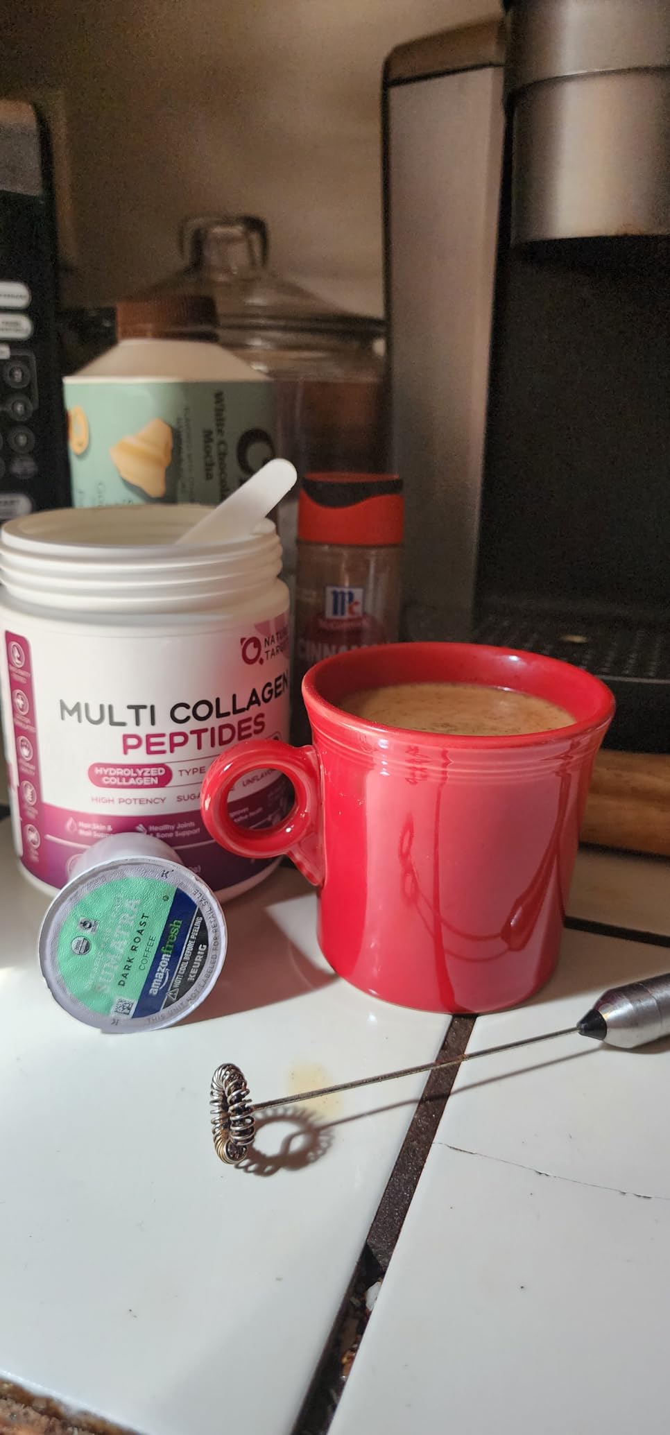 Multi Collagen Peptides Powder (Types I, II, III, V, X) - Hydrolyzed Collagen Protein Supplement with Vitamin C, Hyaluronic Acid, Biotin - Skin, Hair, Nail, Joint Support - Unflavored, 30 Servings customer photo 2