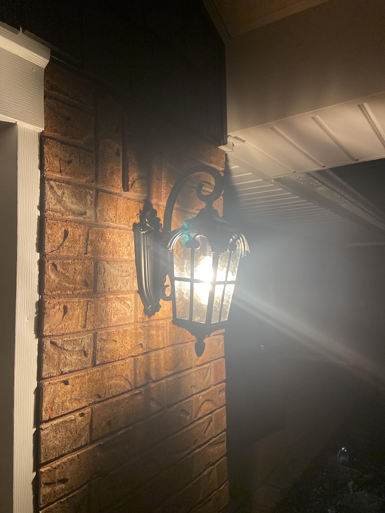 DEWENWILS Outdoor Wall Light Fixtures, Black Roman 17.7