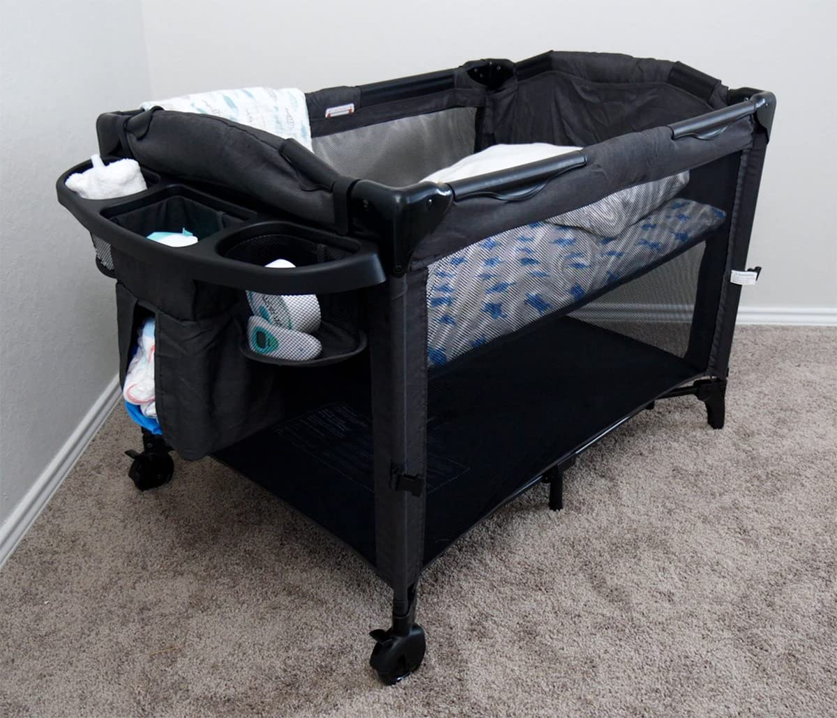 BEKA 4-in-1 Baby Bassinet Bedside Sleeper, Playard & Changing Table | Retractable Side Sleeper, Bassinet, Playard & Changing Table, Anti-Tip Structure, Fits Most Beds, Safety Certified customer photo 1