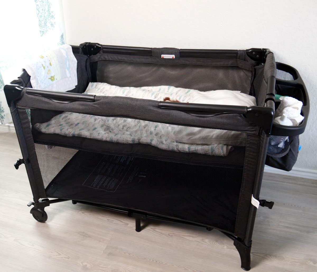 BEKA 4-in-1 Baby Bassinet Bedside Sleeper, Playard & Changing Table | Retractable Side Sleeper, Bassinet, Playard & Changing Table, Anti-Tip Structure, Fits Most Beds, Safety Certified customer photo 2