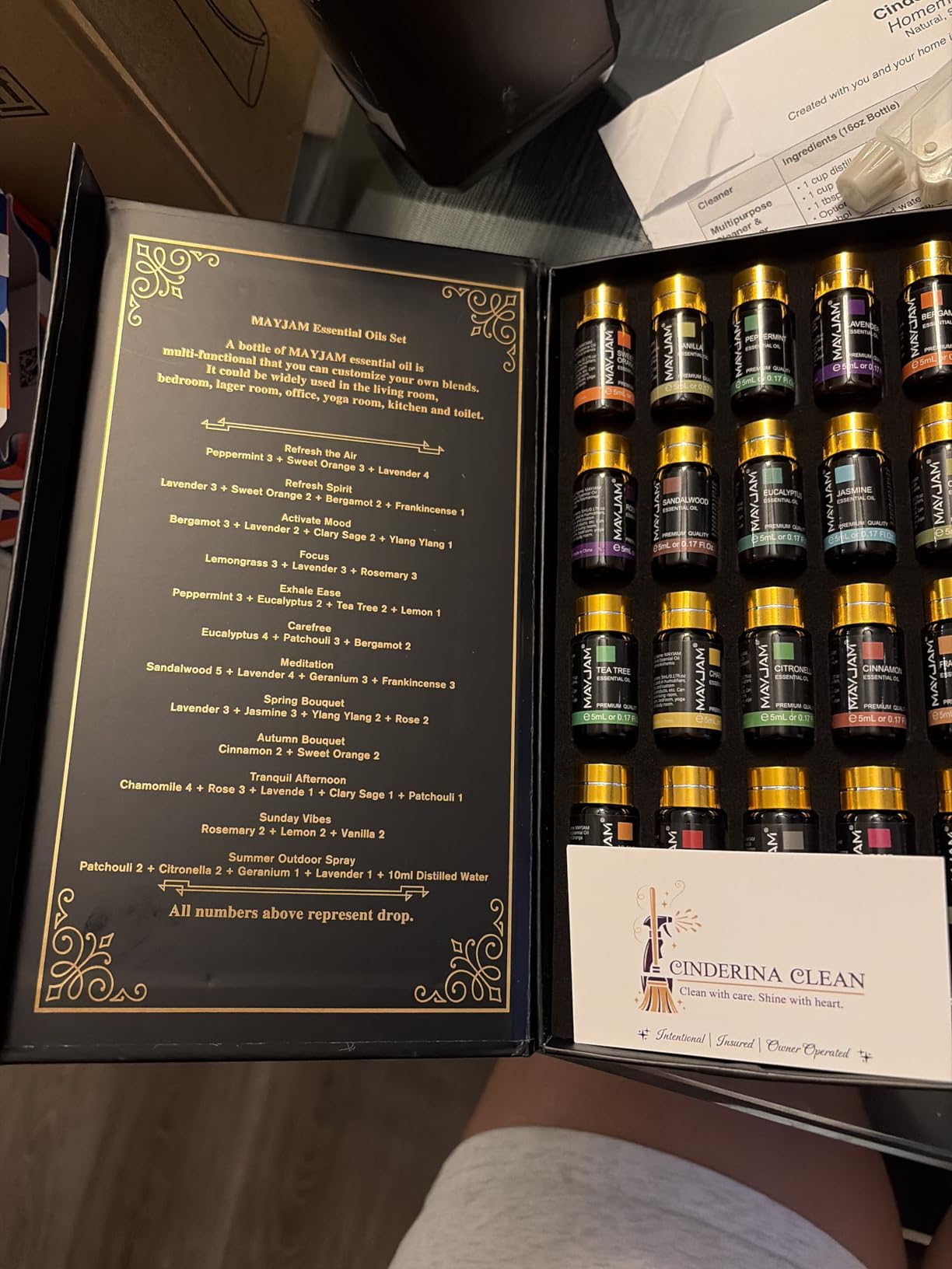 MAYJAM Tea Tree 20 Pcs Pure Essential Oil Gift Set, for Diffuser, Humidifiers, Skin Care, Massage, Fragrance Oil Scent for DIY Candle and Soap Making (5ML) customer photo 2