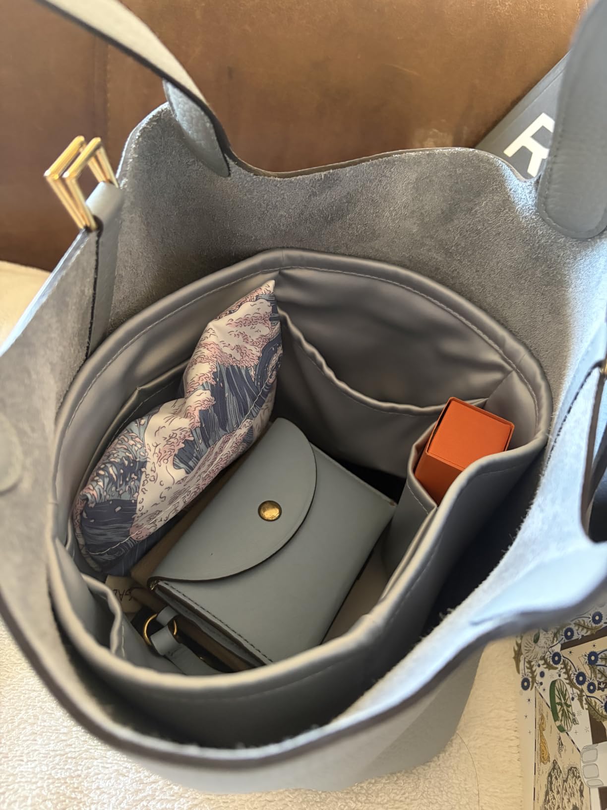 DGAZ Purse Organizer Silky Smooth Fits Picotin 18/22 Bags, Silk, Luxury Handbag Tote in Bag Shapers customer photo 1