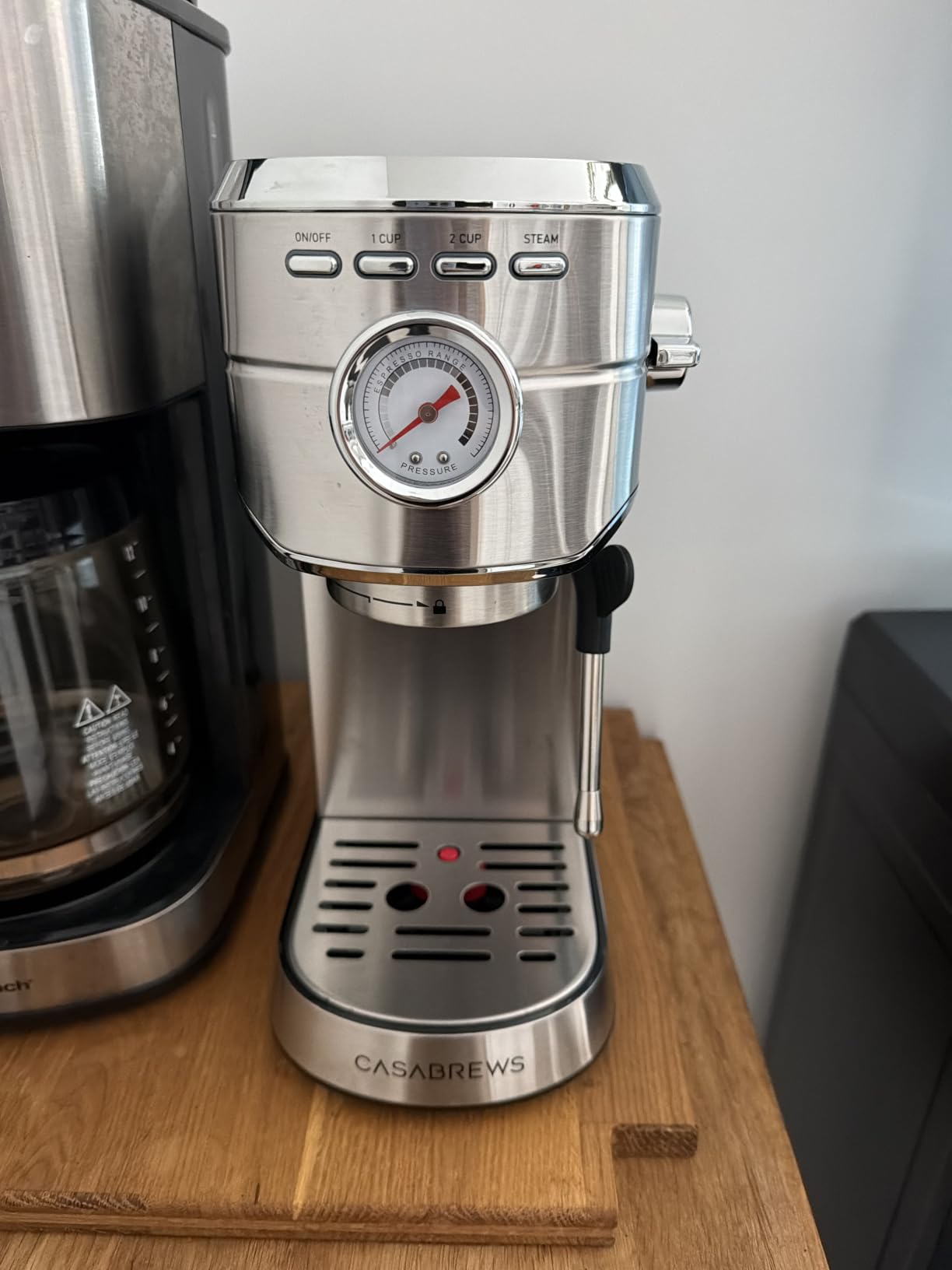 CASABREWS CM5418 Compact Espresso Machine with Milk Frothing Steam Wand customer photo 2