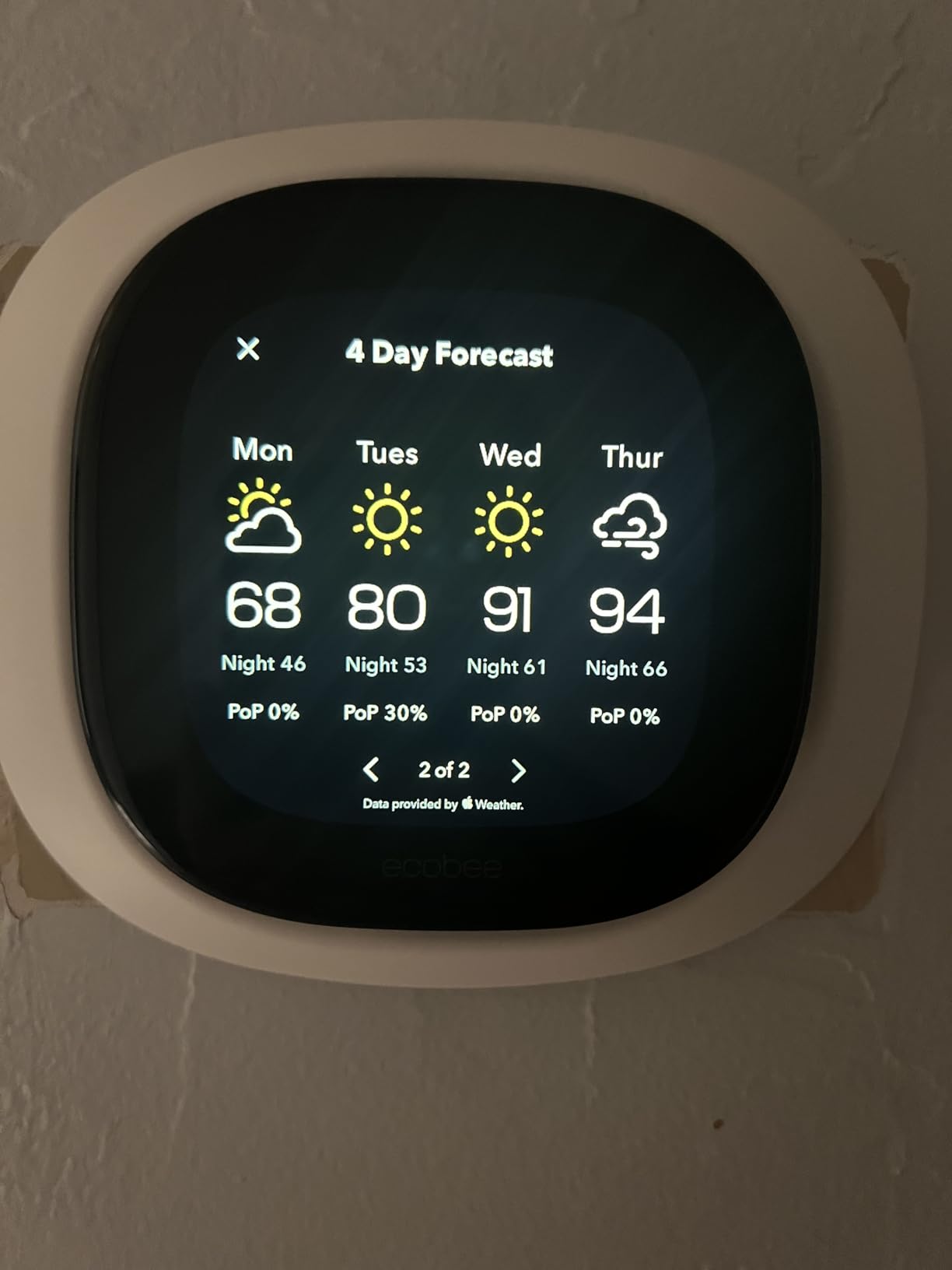 ecobee Smart Thermostat Premium - WiFi, Siri & Alexa Built-In, Smart Sensor | Air Quality Monitor customer photo 2