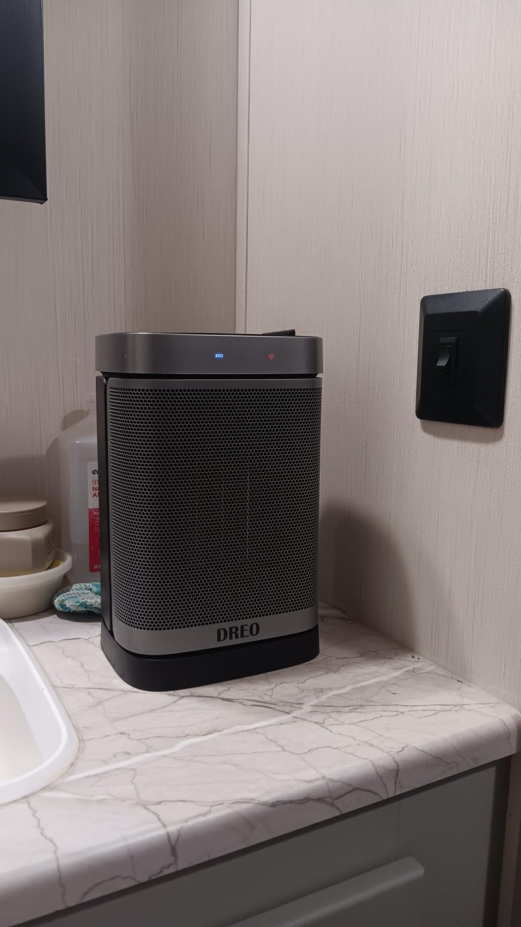 DREO Space Heater for Bathroom and Indoor, Portable Heater, 1500W Safe and Quiet PTC Ceramic Heater, 41-95°F Digital Thermostat, 70°Oscillating, Remote, ALCI Safety Plug, 12h Timer, 5 Modes customer photo 2