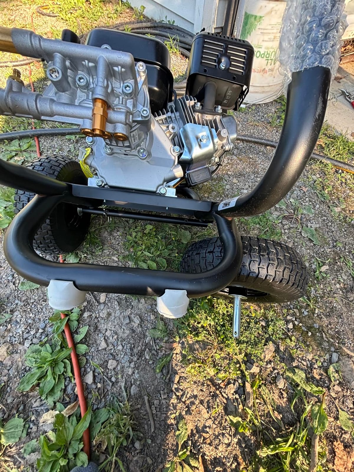 Simpson 3300 PSI Gas Pressure Washer, 2.4 GPM, Residential Model DXPW3300-S | Gas Power Washer For Homeowners. AAA Axial Cam Pump, 25' Hose, 5 Nozzles, Ergonomic Spray Gun. 49-State Compliant. DXPW3300-S customer photo 1