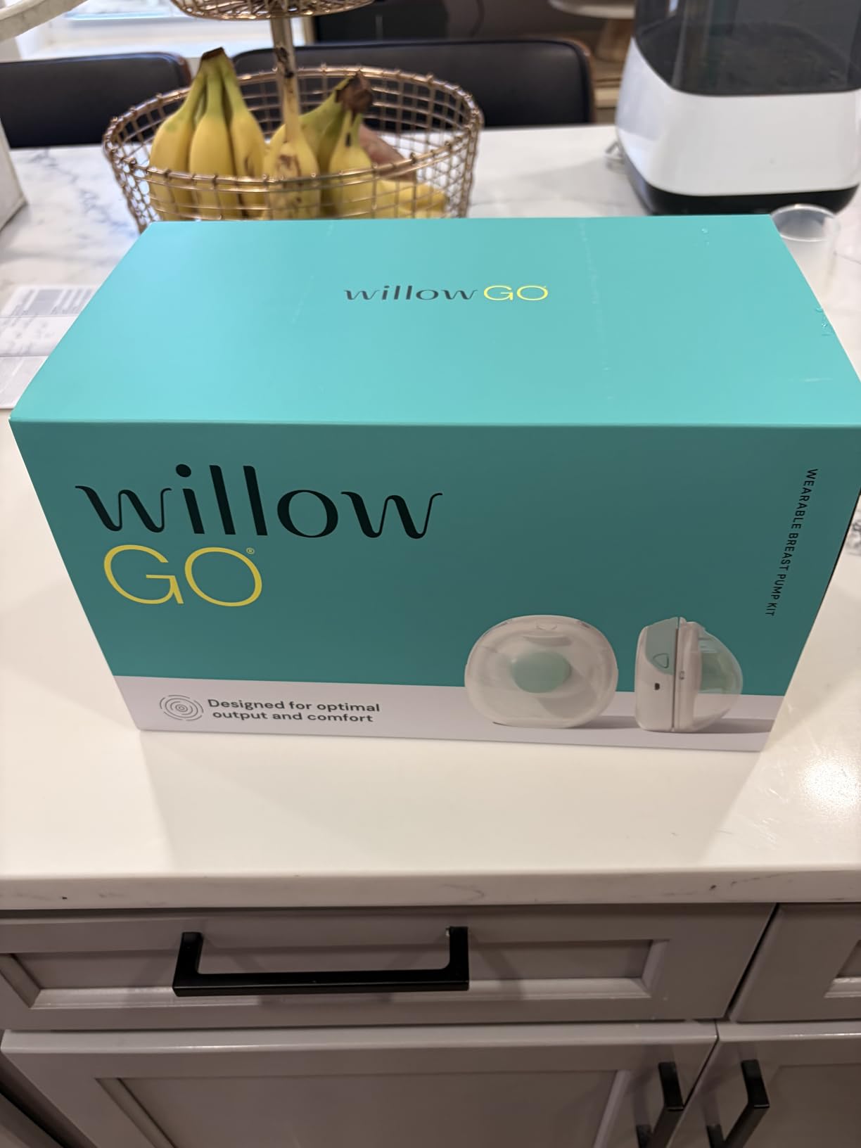 Willow Go Wearable Breast Pump, Hands Free Double Electric Breast Pump, Wireless In-Bra Design with 15 level Hospital Grade Suction, includes 24mm & 21mm Flanges & 5oz Reusable Containers, App enabled customer photo 1