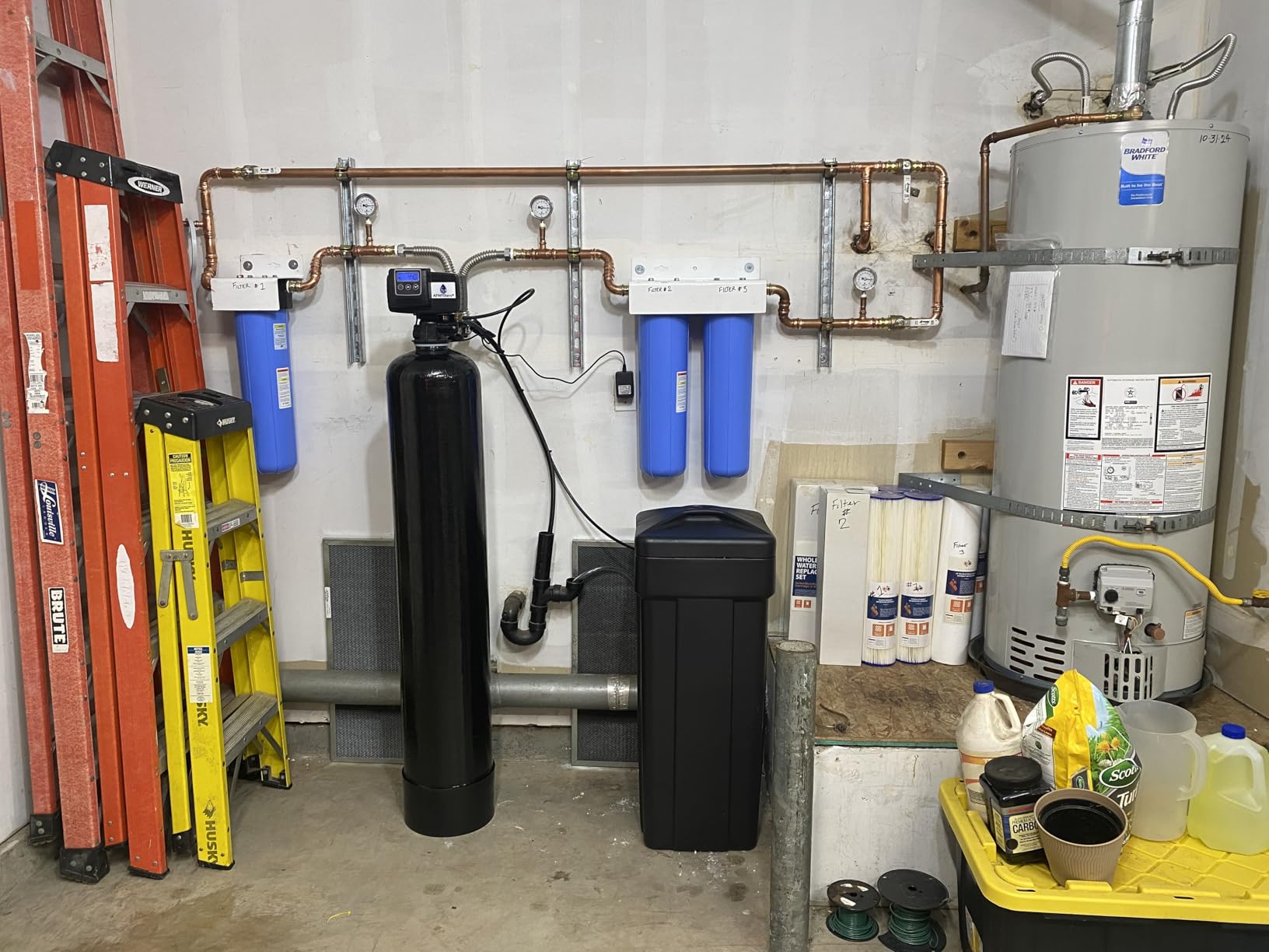 AFWFilters 48K Grain Water Softener Fleck 5600 SXT with Crosslink Resin | Digital Metered-Demand Control, Chlorine-Resistant Long Life Resin customer photo 2