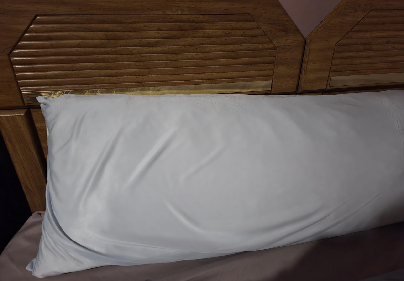 WhatsBedding Memory Foam Body Pillow with Cover, Long Bed Pillow for Adults | Breathable Removable Pillowcase, Skin-friendly, Medium-firm for Side Sleepers, Large Size Fits All customer photo 2