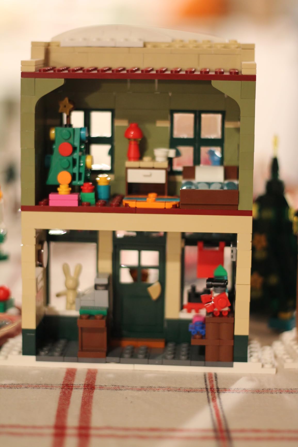 LEGO Holiday Main Street Building Kit, Christmas Village Adult Set for Families, Holiday Display Set with Shops, Streetcar and 6 Minifigures, Christmas Decoration to Build Together, 10308 customer photo 2