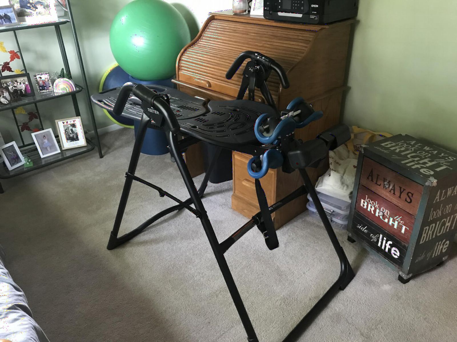 TEETER EP-560 Inversion Table w/Accessories for Back Pain Relief - FDA - Registered, UL Safety Certified, 300 lb Capacity, Designed & Patented in USA customer photo 1