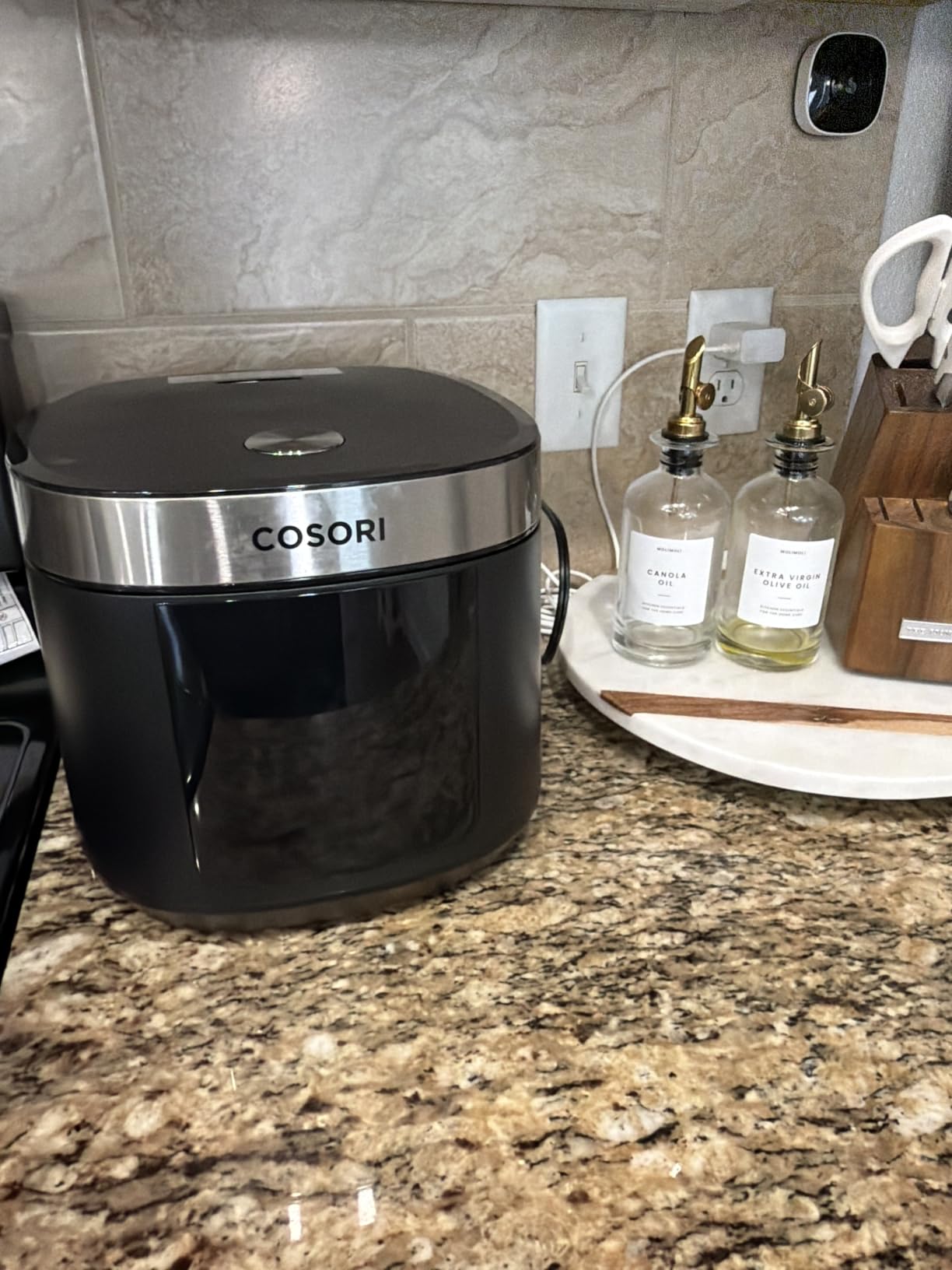 Cosori Rice Cooker 10 Cup, Fuzzy Logic, Ceramic Coating Inner Pot, 18-in-1, 24H Keep Warm & Delay Timer, Stainless Steel Steamer Basket, Non-stick Ceramic Coating, Sauté, Slow Cook, Black customer photo 2