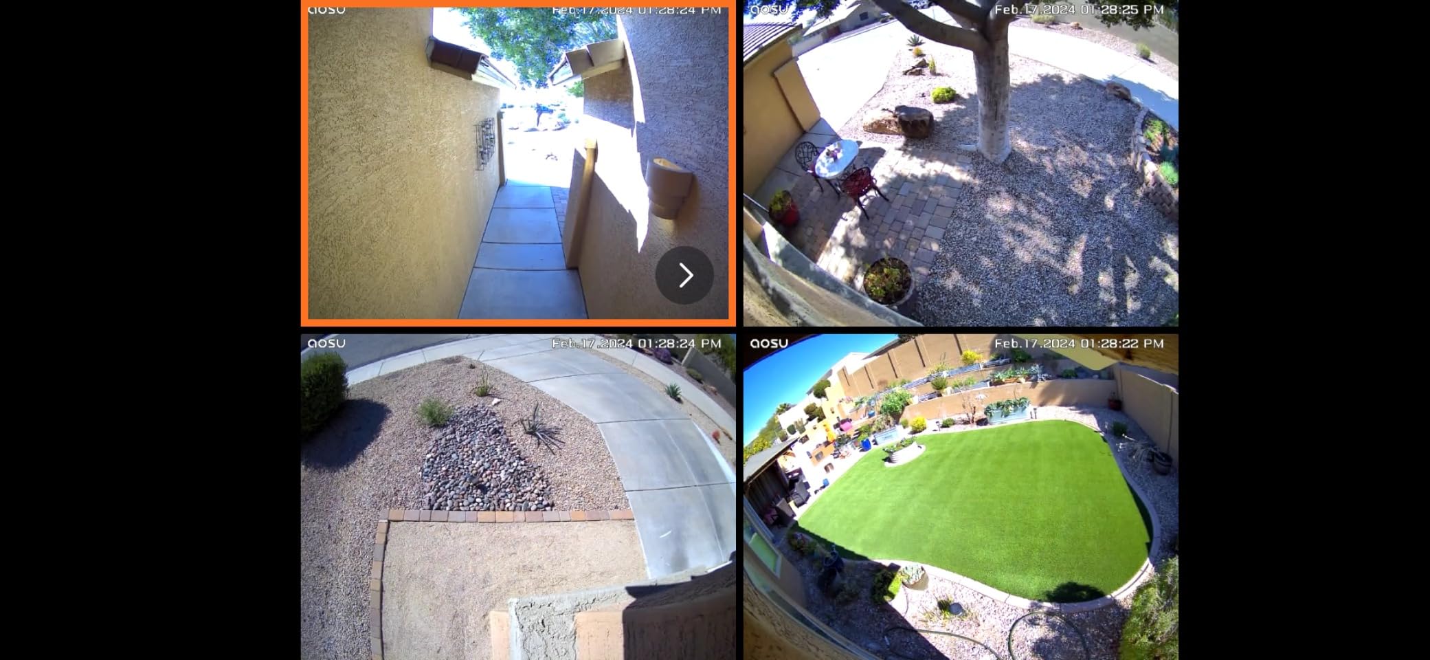 aosu 2K QHD Solar Security Cameras Wireless Outdoor System, 2-Cam-Kit | No Subscription Required, 32GB Local Storage, 166° Ultra-Wide Angle, Color Night Vision, AI Human Detection & Motion Alerts customer photo 2