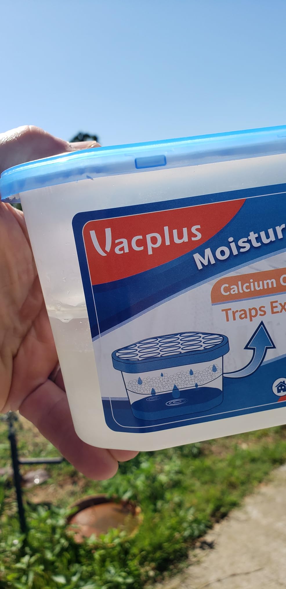 Vacplus Moisture Absorber, 10.5 OZ, Strong Absorption, Fragrance Free | Closet, Bathroom, Kitchen, Study, Odor Eliminator, Dehumidifier Bucket, 12 Pack customer photo 1