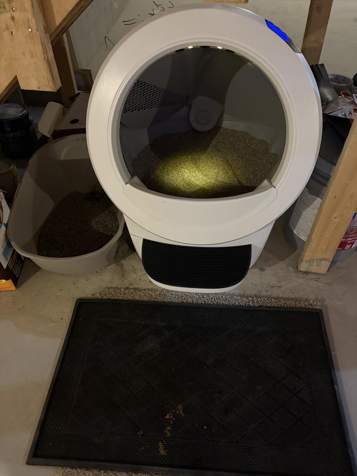 Litter-Robot 4 with Step & Fence by Whisker, Black | Automatic, Self-Cleaning Cat Litter Box, Helps Reduce Litter Box Odors, Never Scoop Again, Includes 1 Year of WhiskerCare customer photo 1