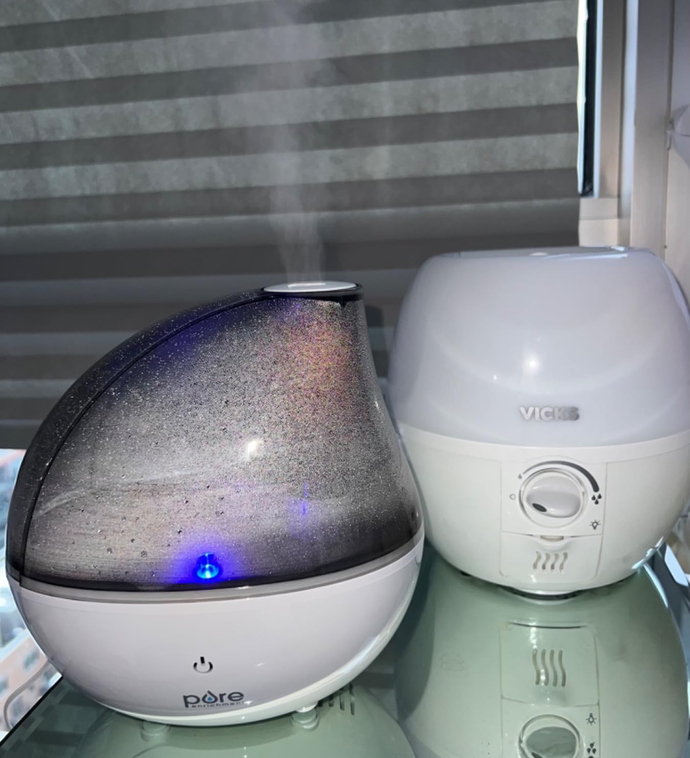 Pure Enrichment PureBaby Ultrasonic Cool Mist Humidifier & Soft Glow Night Light, Whisper-Quiet and Ideal for Baby Nurseries & Kids Bedrooms to Relieve Congestion, Colds, & Coughs (Whisper Green) customer photo 2
