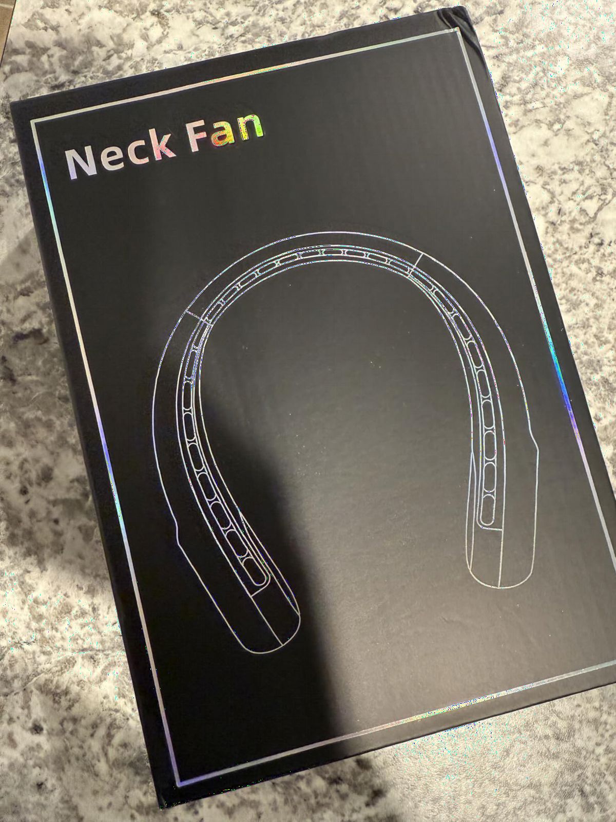 KIDEE Neck Fan, Portable Bladeless Neck Fans, Upgrade 360° Airflow, Super Quiet, 3 Speeds, 4000mAh Personal Wearable Neck Fan, USB Rechargeable Hands Free Fan customer photo 1