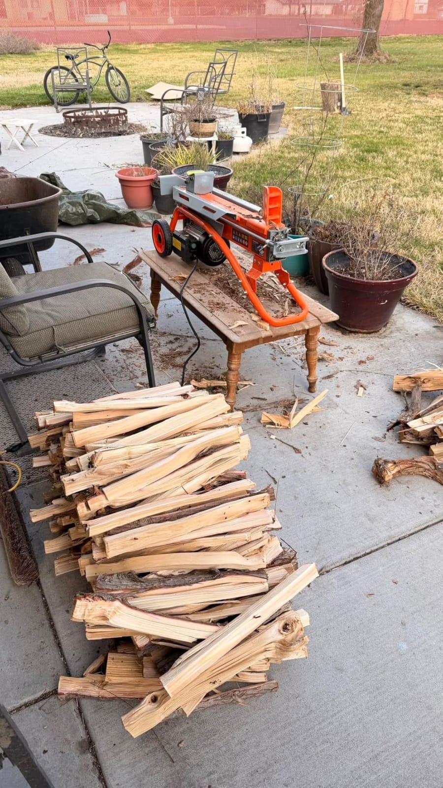 YARDMAX YS0650 6.5 Ton Electric Log Splitter customer photo 1