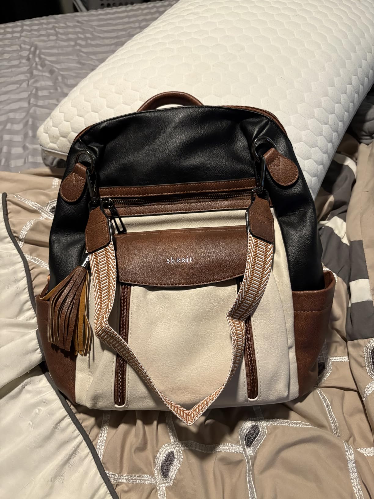 Shrrie Backpack Purse for Women Fashion Leather Backpack Purse Designer Travel Backpack Convertible Shoulder Bag with Wristlet for Work College customer photo 1